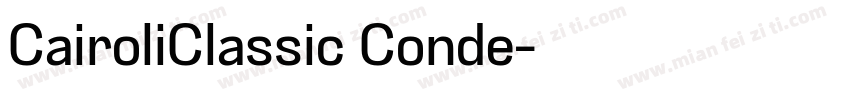 CairoliClassic Conde字体转换